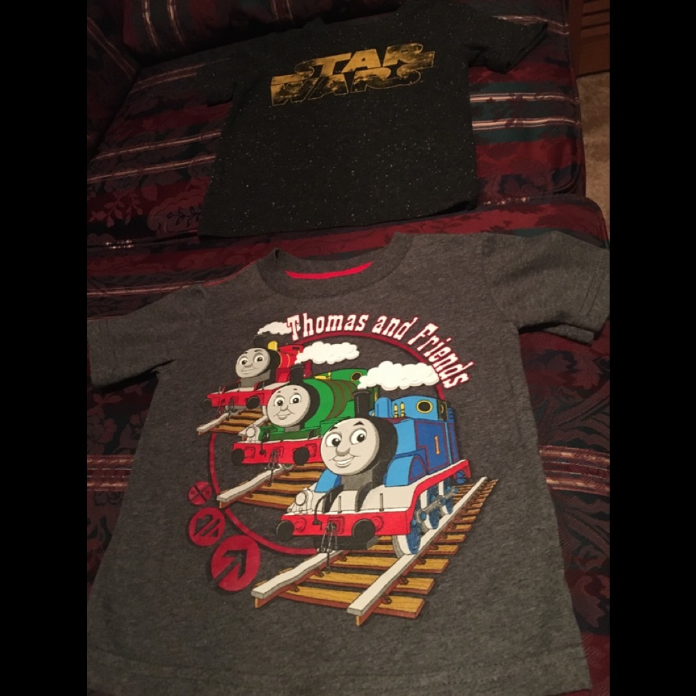 Thomas the Train and Star Wars Tee